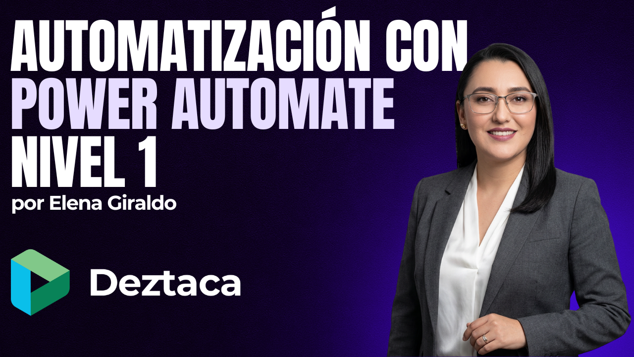 Portada del curso 'Automatización de procesos con Power Automate (Nivel 1)'
