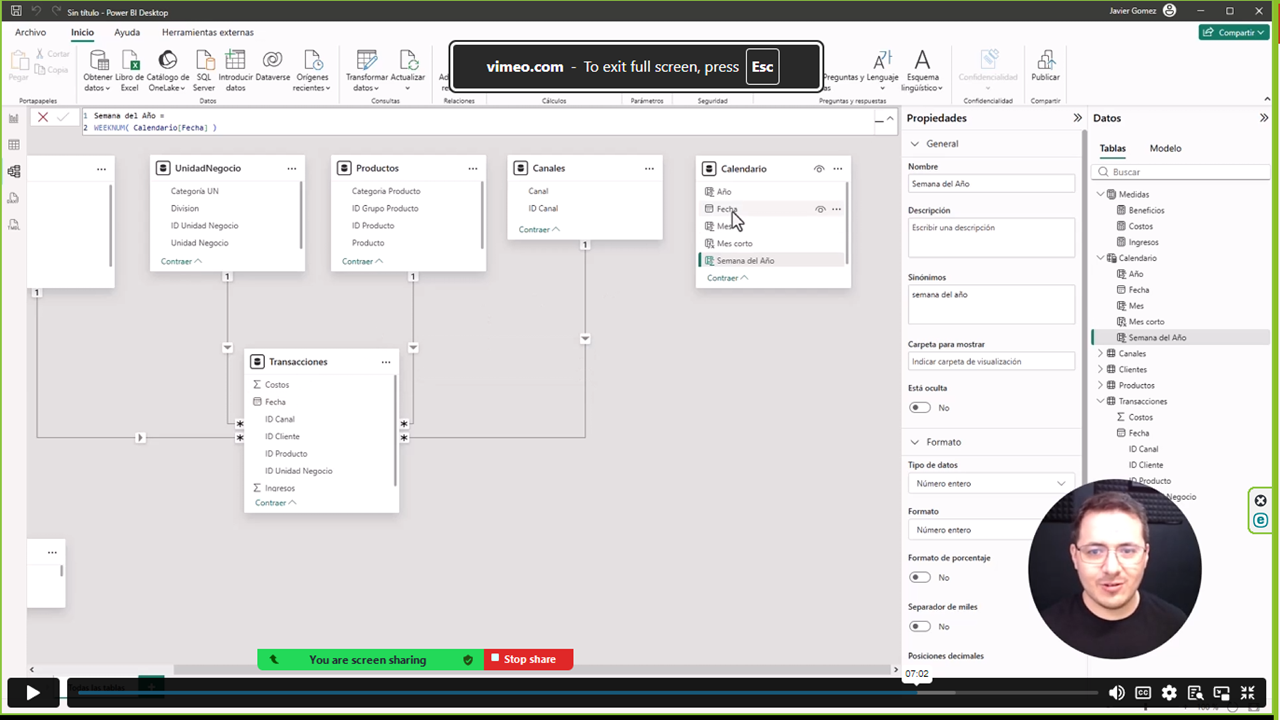 Vista previa de Dashboard general de beneficios de empresa